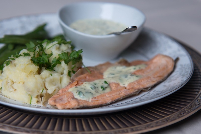 Trout with mash, veg and tartar sauce | Weekly Meal Plans